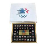 Framed 1984 Olympic collector