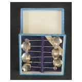 Korean six sterling silver 950  cocktail spoons