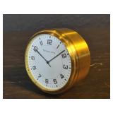 Vintage Tiffany & Co. Swiss made brass desk clock