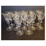 Vintage 12pc Romanian Colony Retrospect glasses