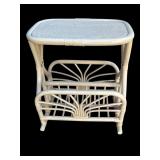 Vintage wood magazine rack