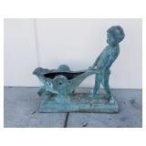 Bronze figurial planter signed "Kyle Winston"