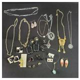 Group of costume jewelry