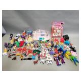 Box of vintage toys