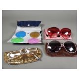 4 pairs of vintage designer sunglasses and glasses