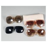 4 pairs of vintage designer sunglasses