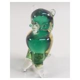 Mid Century Murano Sommerso Owl