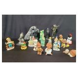 Group of ceramic, porcelain,  composite and metal