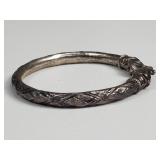 Chinese silver bangle bracelet