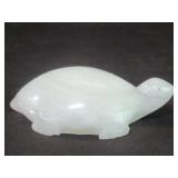 Hand carved onyx turtle figure