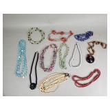 Costume jewelry necklaces, some are vintage