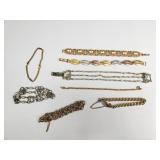 Vintage signed bracelets: Napier, Monet,