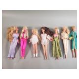Group of vintage Barbie dolls