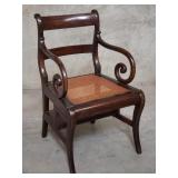 Regency-style mahogany metamorphic library