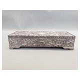 Vintage silver plate jewelry box