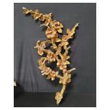 Vintage composite floral wall decoration