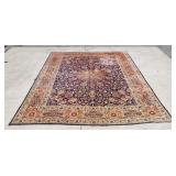 Vintage hand woven wool pile Iranian rug