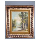 W. Smith signed oil on board