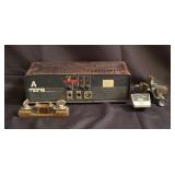 A Midas power supply, small bench vise, etc.