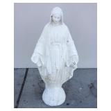 Concrete Virgin Mary statue