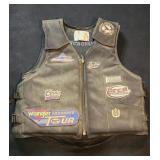Professional Rodeo padded sponsor vest