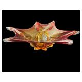Vintage Murano-style art glass bowl
