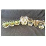 Vintage ice bucket and glasses