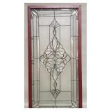 Conetemporarty leaded glass panel