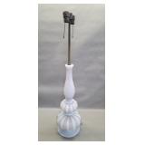 Vintage Murano hand blown glass table lamp with