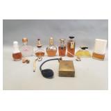 Group of vintage perfume bottles
