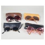 4 pairs of vintage designer sunglasses