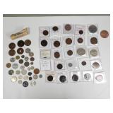 Antique and vintage foreign coins, world coins