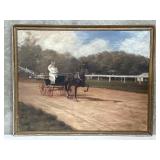 Antique oil on canvas after  Alice Morris Fraser