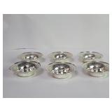 Six sterling silver bowls