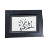 Framed Lakers Kurt Rambis signed 5 x 7 cut