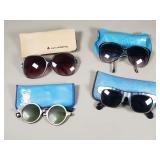 4 pairs of vintage designer sunglasses