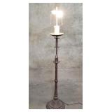 Antique cast iron floor lamp