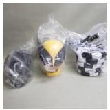 Group of movie popcorn buckets Wolverine, Alien