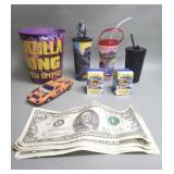 Group of Godzilla x Kong popcorn bucket and cup,