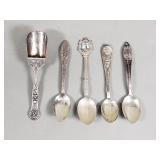 Sterling silver souvenir spoons