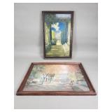 Pair of vintage prints