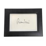 Framed Lakers Jerry West signed 5 x 7 cut