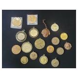 Collection of various of bronze and gold tone