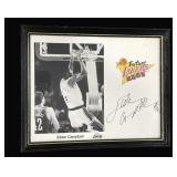 Framed Elden Campbell signed 8 x 10 photo