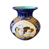 Vintage Quimper ceramic vase