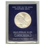 Franklin Mint sterling silver "First Step on the
