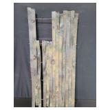 Vintage metal abstract wall sculpture
