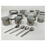 Group of porcelain and ceramic teacups and