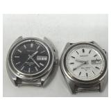 Pair of vintage SEIKO Bell-Matic watch faces