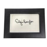 Framed Lakers Elgin Baylor signed 5 x 7 cut